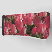 Roze Tulips Floral Golfheadcover (Voorkant)