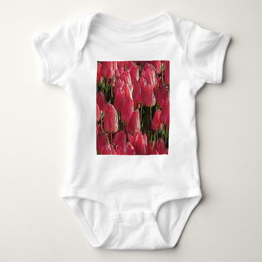 Roze Tulips Floral Romper (Voorkant)