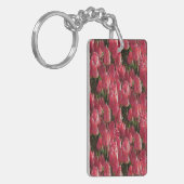 Roze Tulips Floral Sleutelhanger (Voorkant Links)