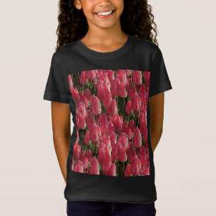 Roze Tulips Floral T-shirt