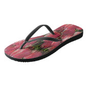 Roze Tulips Floral Teenslippers (Schuin)