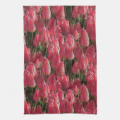 Roze Tulips Floral Theedoek (Verticaal)