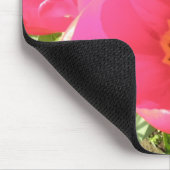 Roze Tulips Mousepad Muismat (Hoek)