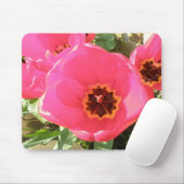 Roze Tulips Mousepad Muismat (Met muis)