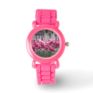 Roze Tulips Watch Horloge