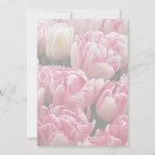Roze Tulp 90ste Verjaardagsfeest Uitnodigingen (Achterkant)