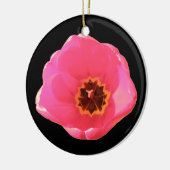 Roze Tulp Aangepaste verjaardag Keramisch Ornament (Links)
