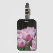 Roze tulp bagagelabel (Voorkant (verticaal))
