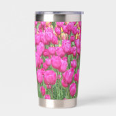  roze tulp bloeit bloemig geïsoleerde drinkbeker (Links)