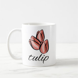 roze tulp bloem koele bloemencadeau uit het verled koffiemok