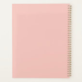 Roze Tulp Bloem Lieveheersbeestje Planner (Achterkant)