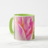 Roze Tulp Bloem Tuin Kunst Mok Kop (Voorkant links)