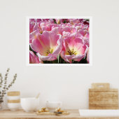 ROZE Tulp Bloem Tuin kunst prints posters (Keuken)