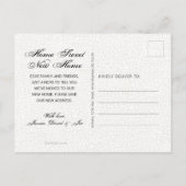 Roze Tulp Bloemen Bewegen Aankondigingskaart (Achterkant)