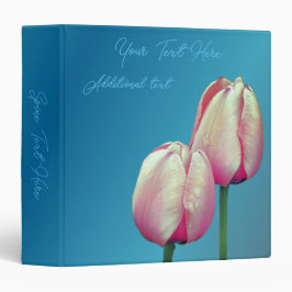 Roze Tulp Bloemen Persoonlijk 1 1/2" Multomap