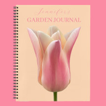 Roze Tulp Bloementuin Dagboek Planner Boek