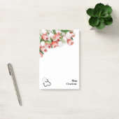 Roze Tulp Bloemige Verpleegster Stethoscoop Post-it® Notes (Kantoor)