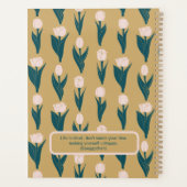 Roze Tulp Bloempatroon 2025 Planner (Achterkant)
