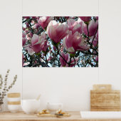 Roze Tulp Blossom Poster (Keuken)