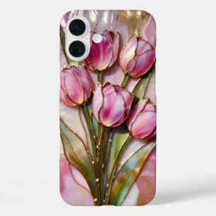Roze Tulp Boeket Hoesje Bloem Cadeau