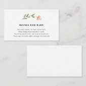 Roze Tulp Books voor Baby-invoegkaart Informatiekaartje (Voorkant / Achterkant)