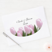 ROZE TULP BRUILOFT ENVELOP SEAL STICKERS (Envelop)