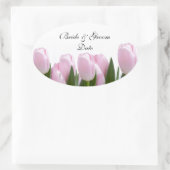 ROZE TULP BRUILOFT ENVELOP SEAL STICKERS (Tas)