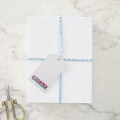 Roze Tulp Cadeaubijsluiting Cadeaulabel (Met Touw)