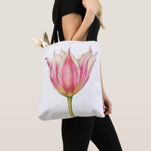  roze Tulp Canvas tas