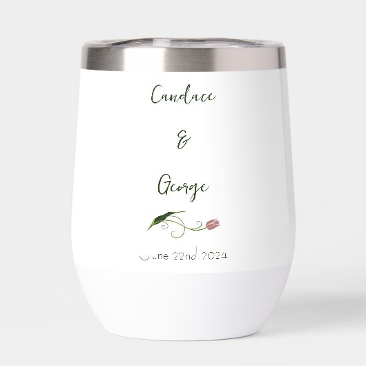 Roze Tulp Floral (Achterkant)