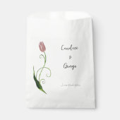 Roze Tulp Floral Bedankzakje (Voorkant)