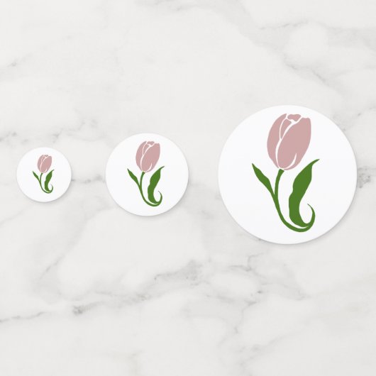 Roze Tulp Floral Confetti (Voorkanten)