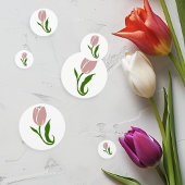 Roze Tulp Floral Confetti