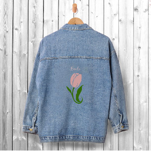 Roze Tulp Floral Denim Jacket