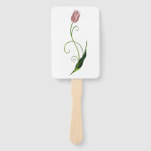 Roze Tulp Floral Handwaaier (Voorkant)