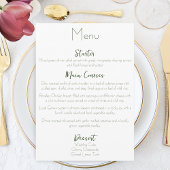 Roze Tulp Floral Menu