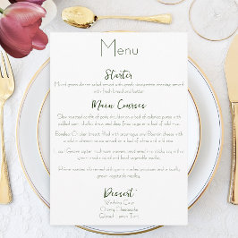 Roze Tulp Floral Menu