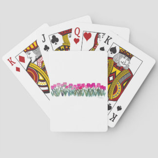 Roze Tulp Grove-speelkaarten Pokerkaarten