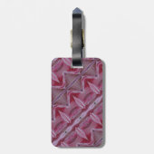 Roze Tulp Ikat ook Bagagelabel (Achterkant verticaal)