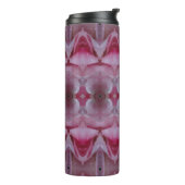 Roze Tulp Ikat ook Thermosbeker (Gedraaid links)