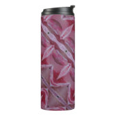 Roze Tulp Ikat ook Thermosbeker (Gedraaid links)