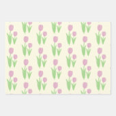 Roze tulp inpakpapier vel (Voorkant 3)