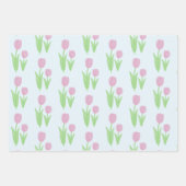 Roze tulp inpakpapier vel (Voorkant 2)