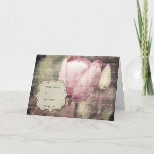 Roze Tulp-inspiratie Kaart
