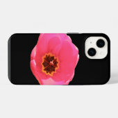 Roze tulp iPhone hoesje (Achterkant horizontaal)