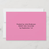 Roze tulp kaart (Achterkant)