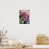 Roze Tulp Kleine Dingen Lente Tuin Poster (Keuken)