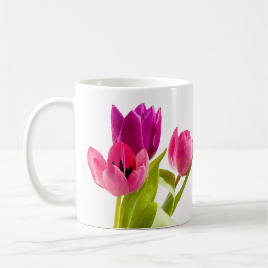 Roze Tulp Koffiemok Lentestijl (Links)