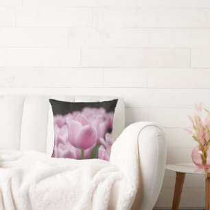 Roze tulp kussen kussenhoes