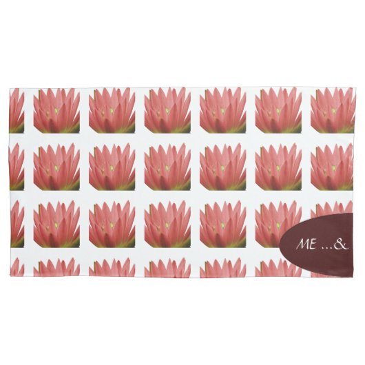 Roze tulp kussensloop (Voorkant-Links)